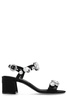 Gemstone Embellishment Heeled Sandals