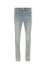 Blue Skinny Jeans with Faded Effect