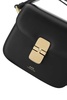 A.P.C. Women Black Leather Mini Grace Crossbody Bag