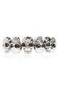 Alexander Mcqueen Silver-Colored Bracelet With Skull Design And Internal Engraved Logo In Brass Man