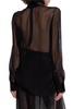 Dolce & Gabbana Transparent top with stand-up collar