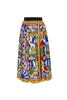 Dolce & Gabbana Silk skirt with Caretto pattern