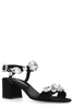 Gemstone Embellishment Heeled Sandals