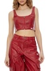 ADIDAS Originals Faux leather top