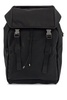 black nylon laptop backpack