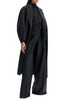 stretch wool pants with bow detail