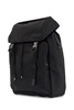 black nylon laptop backpack