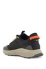 dark grey breathable sneakers with orange details ttnm evo_runn_rsgtx