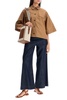 cropped chambray pants in