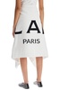 Logo cotton midi skirt