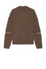Cut Out Polo Sweater
