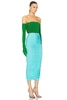 Strapless Ruched Glove Dress