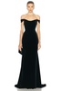 Off The Shoulder Velvet Gown