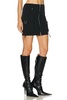 Front Zip Mini Skirt