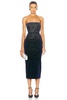 Crystal Velvet Midi Dress