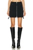 Front Zip Mini Skirt