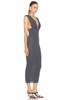 Ruched V Neck Dress