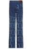 New Patchwork Wide Leg Jeans