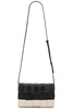Cassette Intreccio Stitch Canvas And Suede Bag