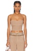 Bustier Top With Rhinestones