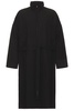 High Twist Wool High Neck Trench