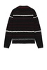B&W Stripe Polo Sweater