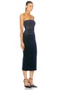 Crystal Velvet Midi Dress