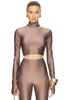 Orchid Turtleneck Crop Top