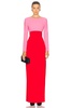 Long Sleeve Column Gown