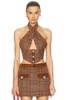 Crystal Halter Top