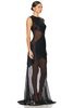 Abstract Sheer Gown