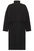 High Twist Wool High Neck Trench