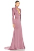 Long Sleeve V Neck Gown