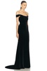 Off The Shoulder Velvet Gown