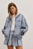 We The Free Madison Ave Denim Mini Skirt