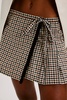 Anna Sui Mini Plaid Kilt Skirt