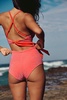 free-est Billie Lurex High-Waist Bikini Bottoms