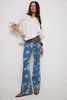 We The Free Penny Pull-On Printed Flare Jeans
