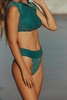 free-est Dylan Lurex High-Waist Bikini Bottoms