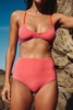 free-est Billie Lurex High-Waist Bikini Bottoms