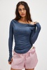 Big Love Rib Off The Shoulder Long Sleeve