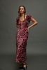 Fawna Floral Burnout Midi Dress