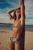free-est Michelle Printed Lurex Bikini Top