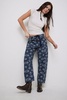 We The Free Moxie Printed Low-Slung Barrel Jeans