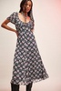 Sleeping Beauty Mesh Bow Midi Dress