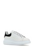Alexander Mcqueen Men White Leather Sneakers With Black Leather Heel