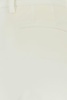 White stretch cotton cigarette pant