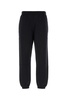 Black cotton joggers