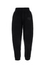 Black cotton joggers