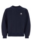 Navy blue cotton blend sweatshirt